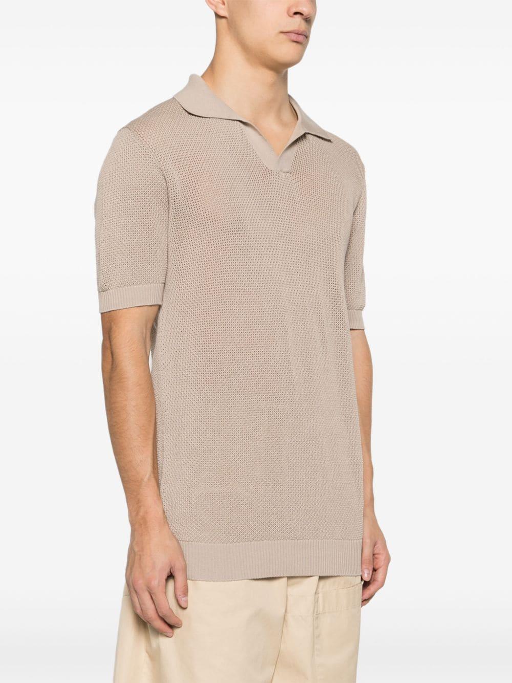 TAGLIATORE Crochet Polo Shirt