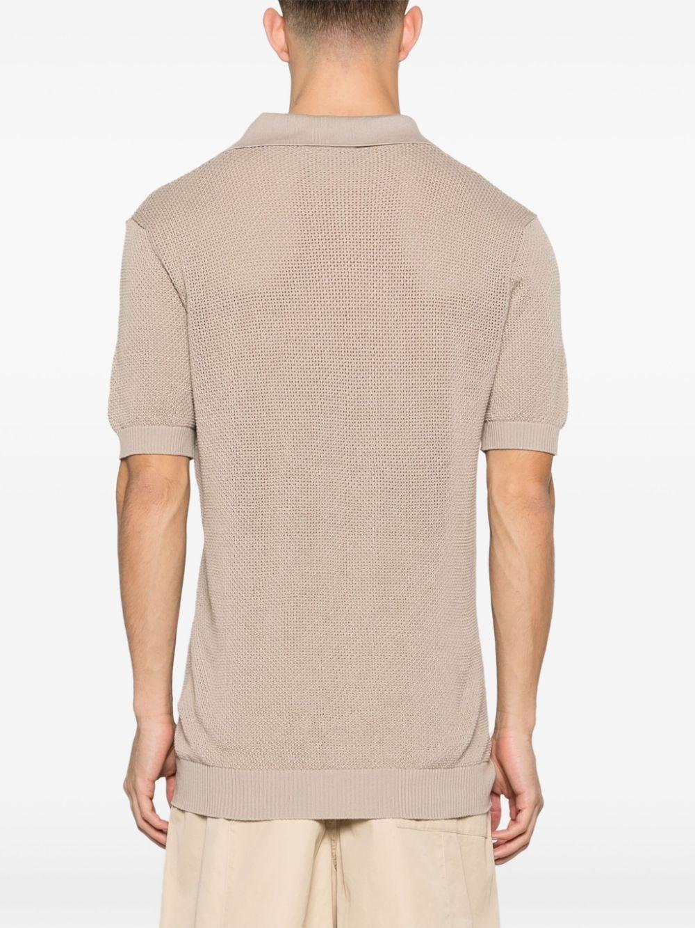 TAGLIATORE Crochet Polo Shirt