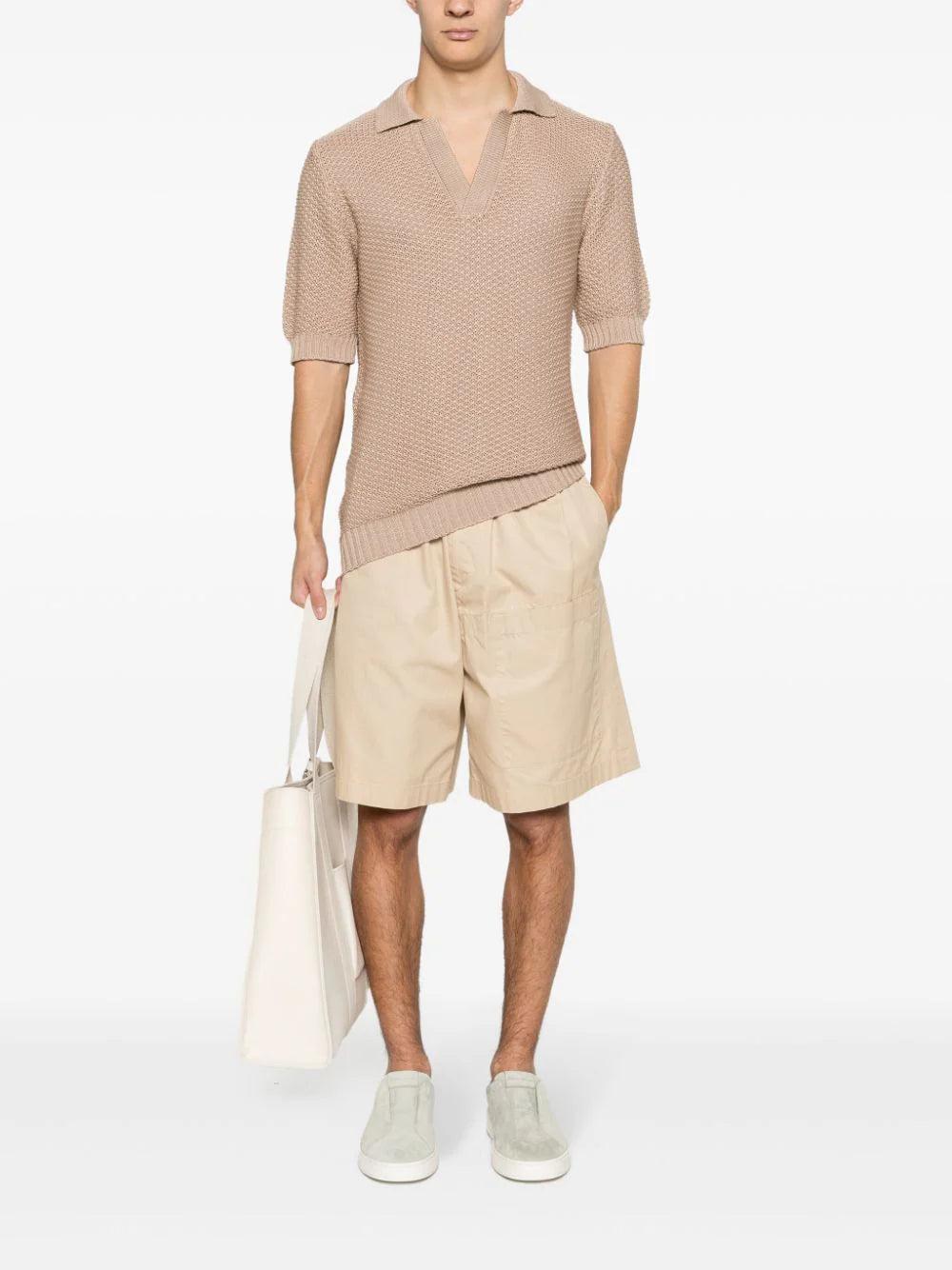 TAGLIATORE Crochet Polo Shirt