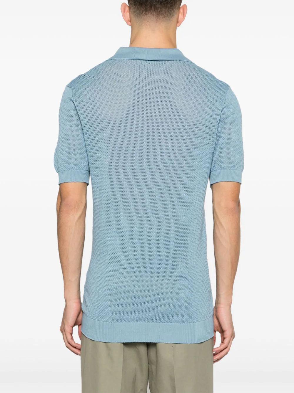 TAGLIATORE Crochet Polo Shirt