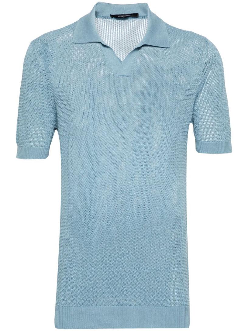 TAGLIATORE Crochet polo shirt