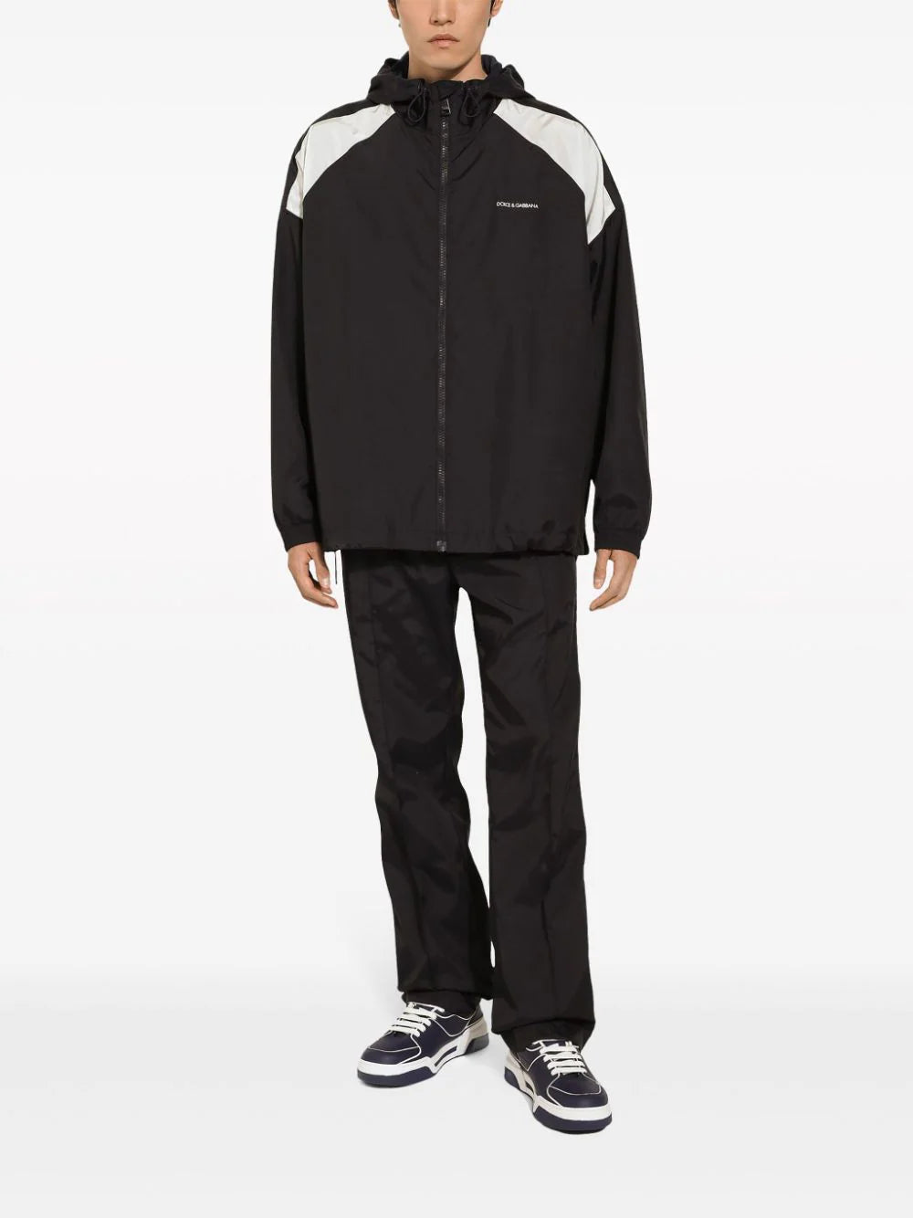 Dolce & Gabbana Technical Fabric Jacket With Logo Print