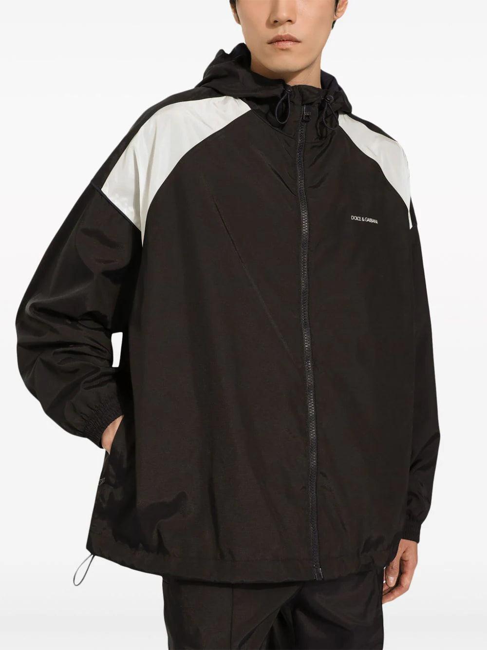 Dolce & Gabbana Technical Fabric Jacket With Logo Print