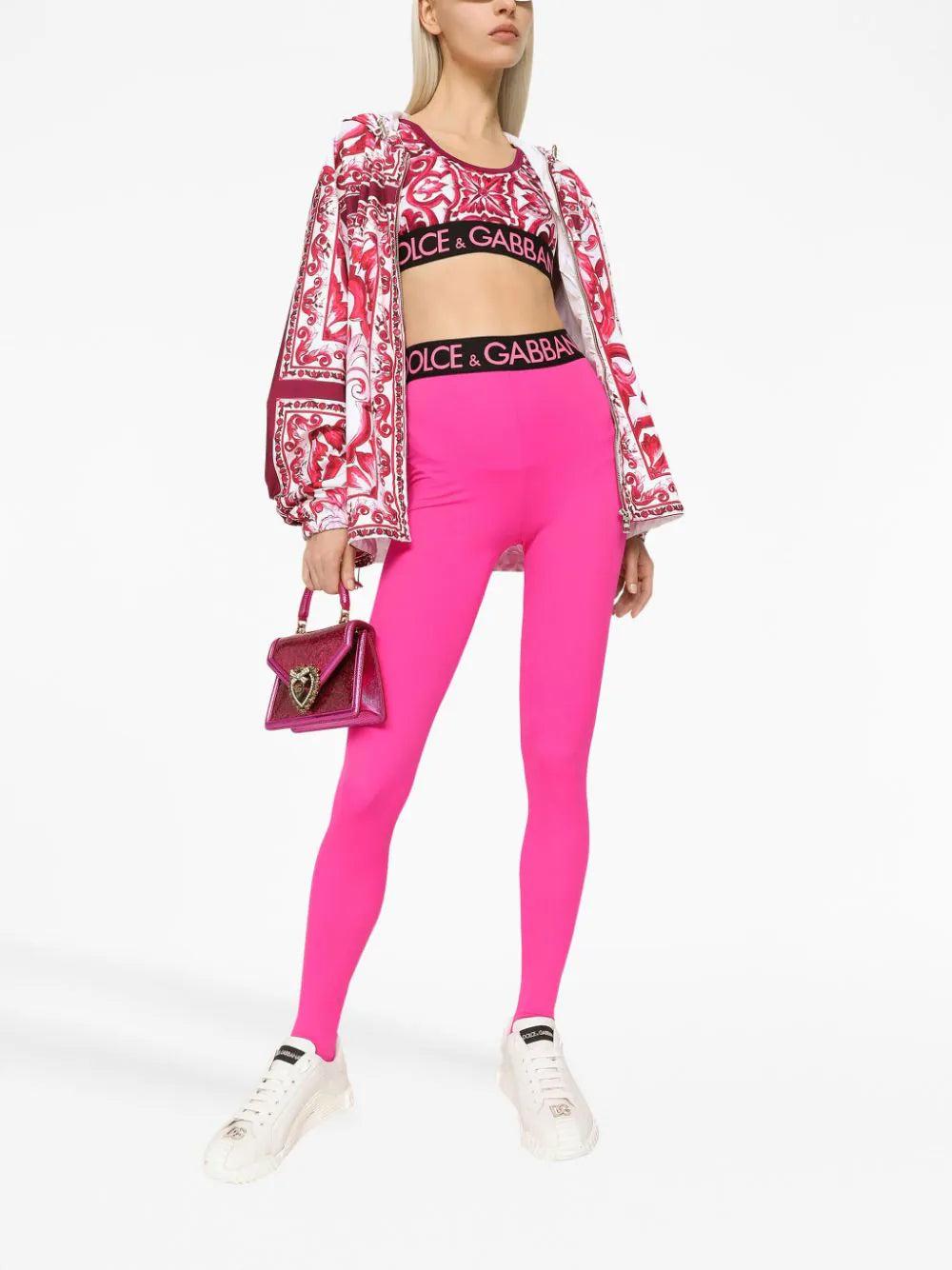 Dolce & Gabbana Technical Jersey Top With Branded Elastic Band