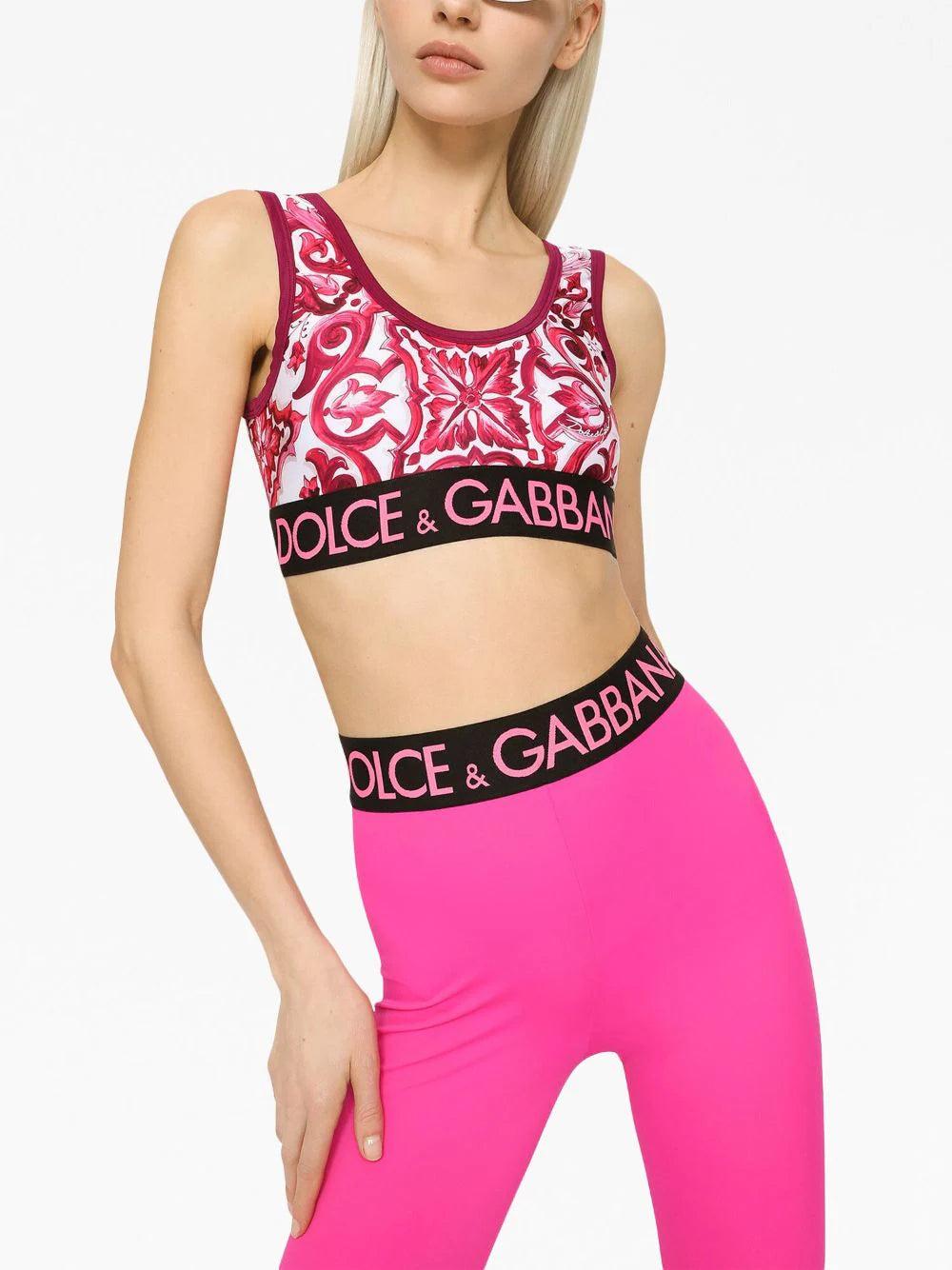 Dolce & Gabbana Technical Jersey Top With Branded Elastic Band