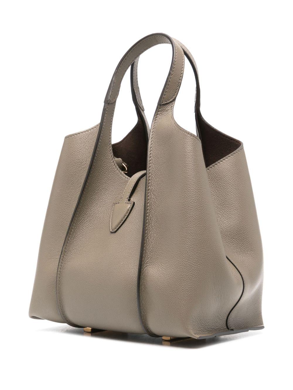 Tod's T Timeless Mini Shopping Bag In Leather