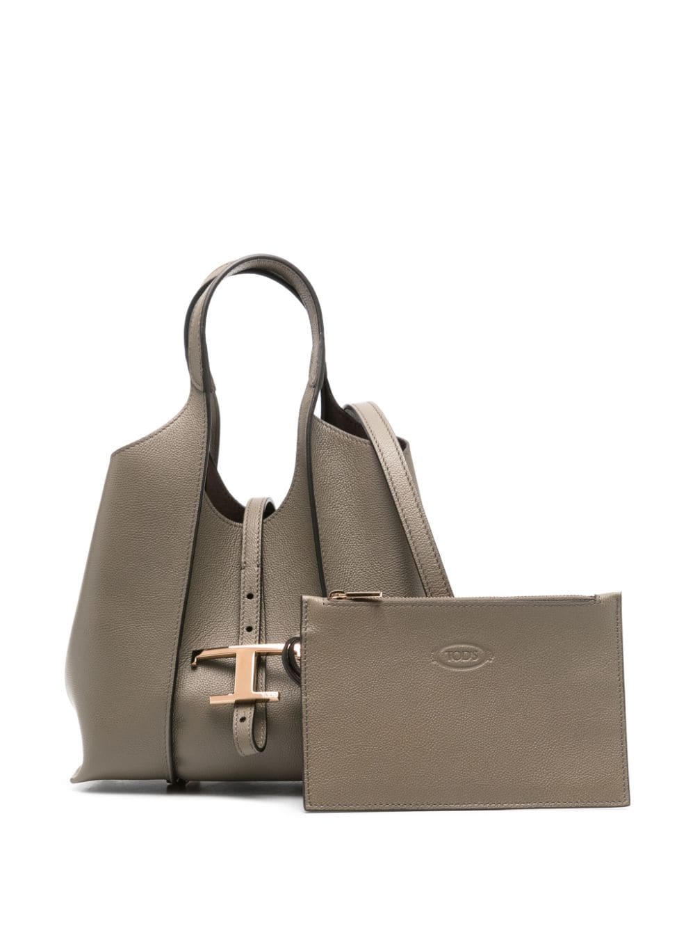 Tod's T Timeless Mini Shopping Bag In Leather