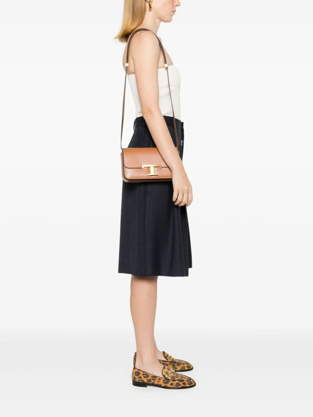 Tod's T Timeless Shoulder Bag In Micro Leather