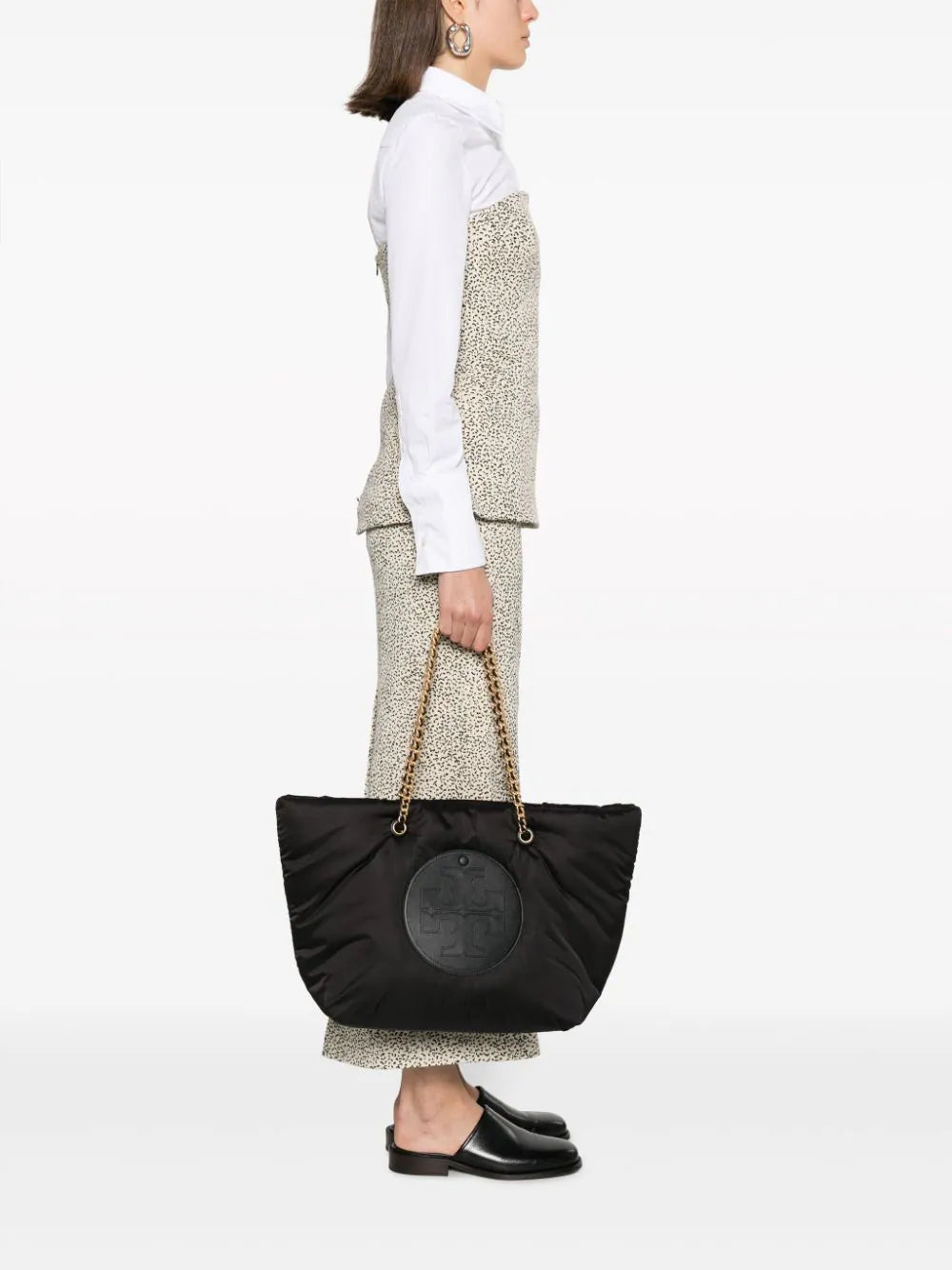 Tory Burch Ella Padded Shopping Bag With Chain