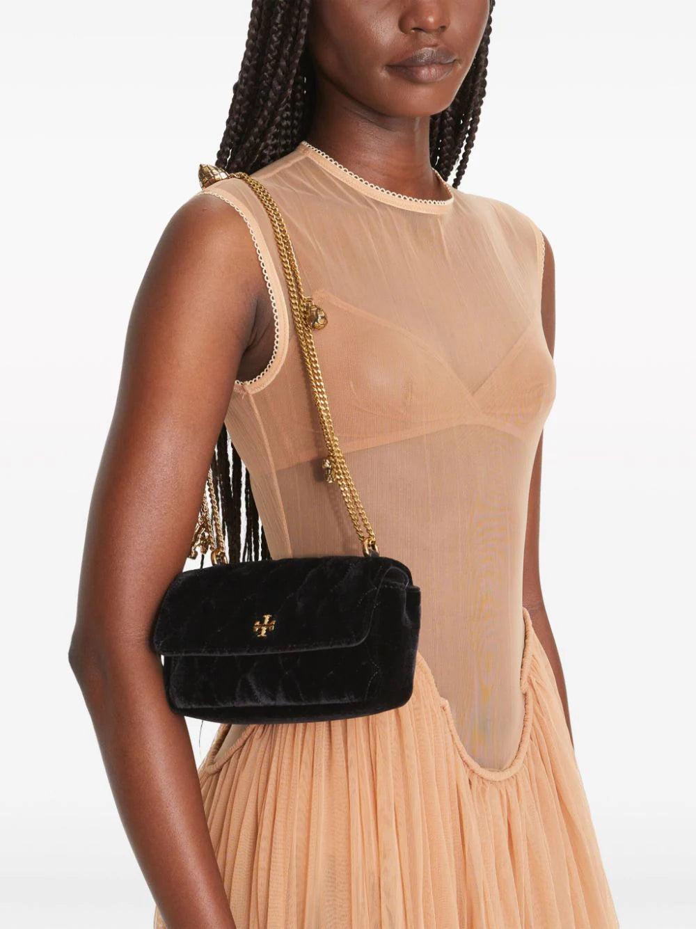 Tory Burch Kira Velvet Mini Flap Bag