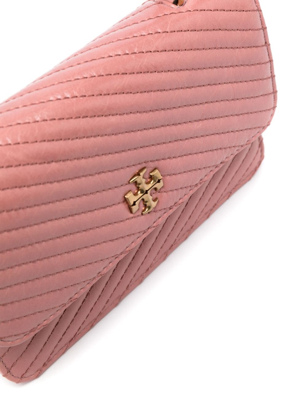 Tory Burch Mini Kira Moto Quilt Chain Wallet