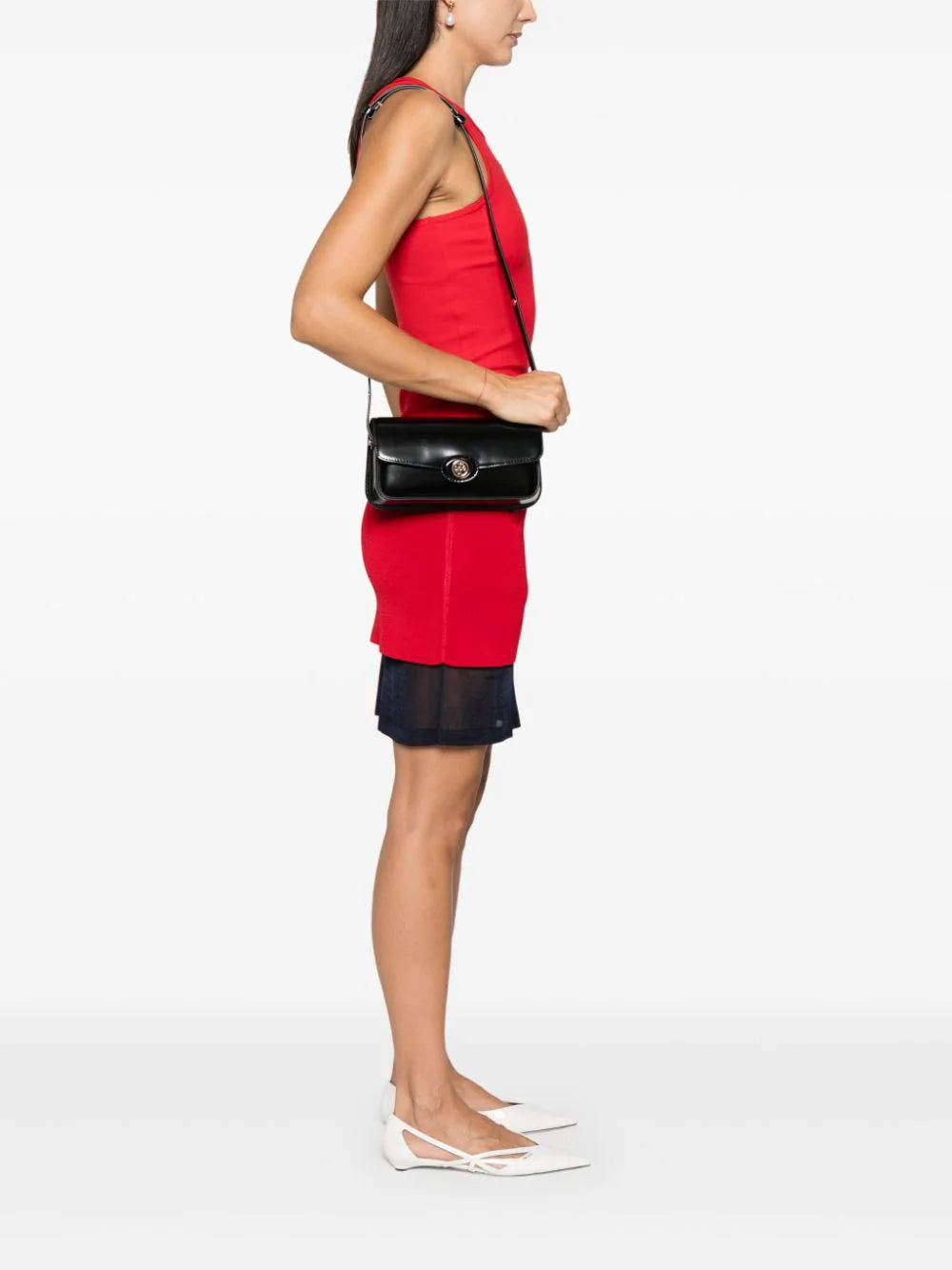 Tory Burch Robinson Brushed Shoulder Bag