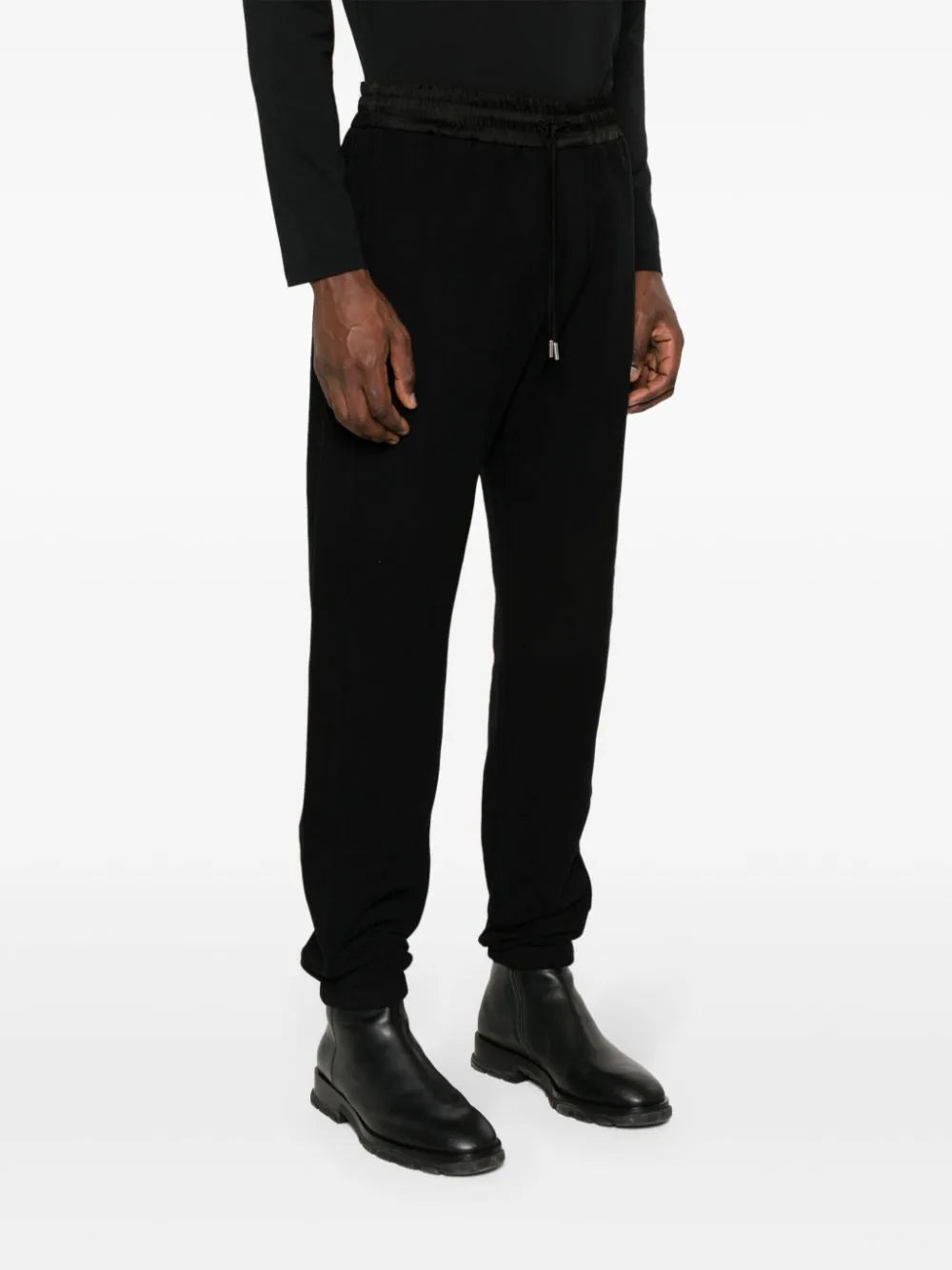 Saint Laurent Tracksuit-style Trousers In Brushed Fabric
