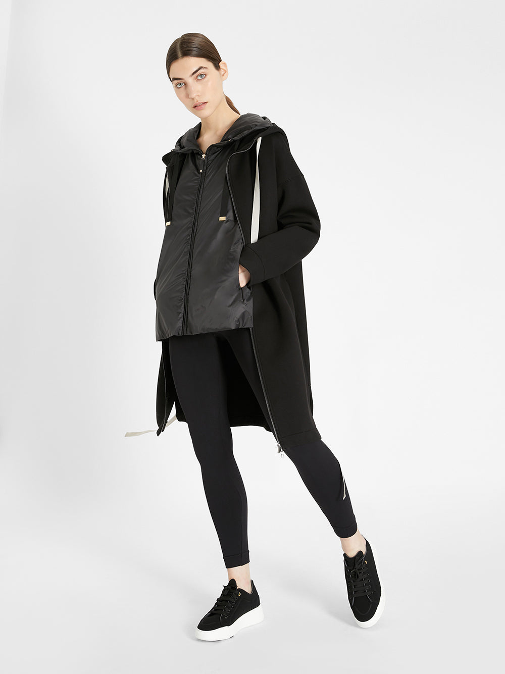 Max Mara Travel Sweatshirt In Water-repellent Technical Canvas