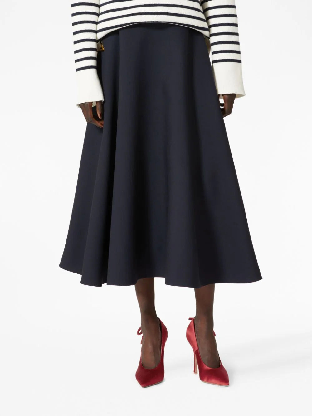 Valentino Garavani Valentino Crepe Couture Midi Skirt