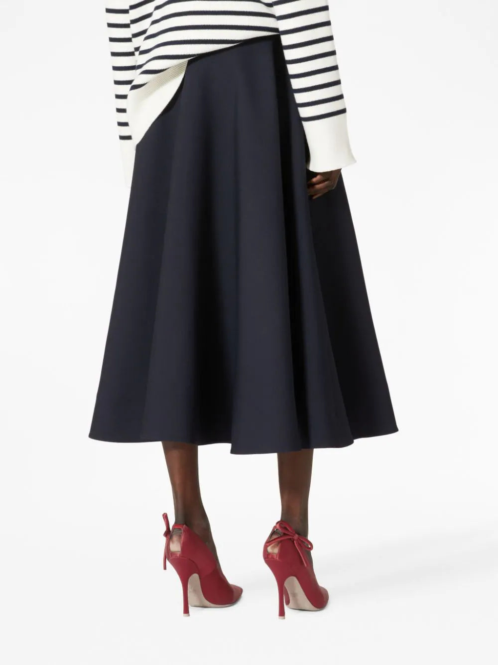 Valentino Garavani Valentino Crepe Couture Midi Skirt
