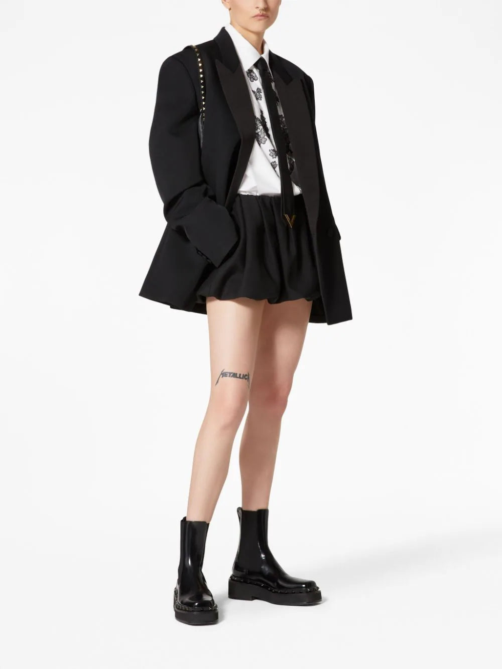 Valentino Garavani Valentino Crepe Couture Miniskirt