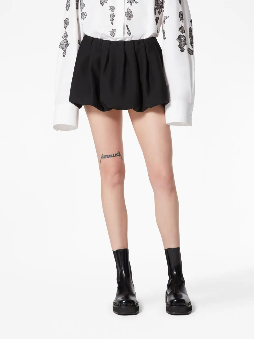 Valentino Garavani Valentino Crepe Couture Miniskirt