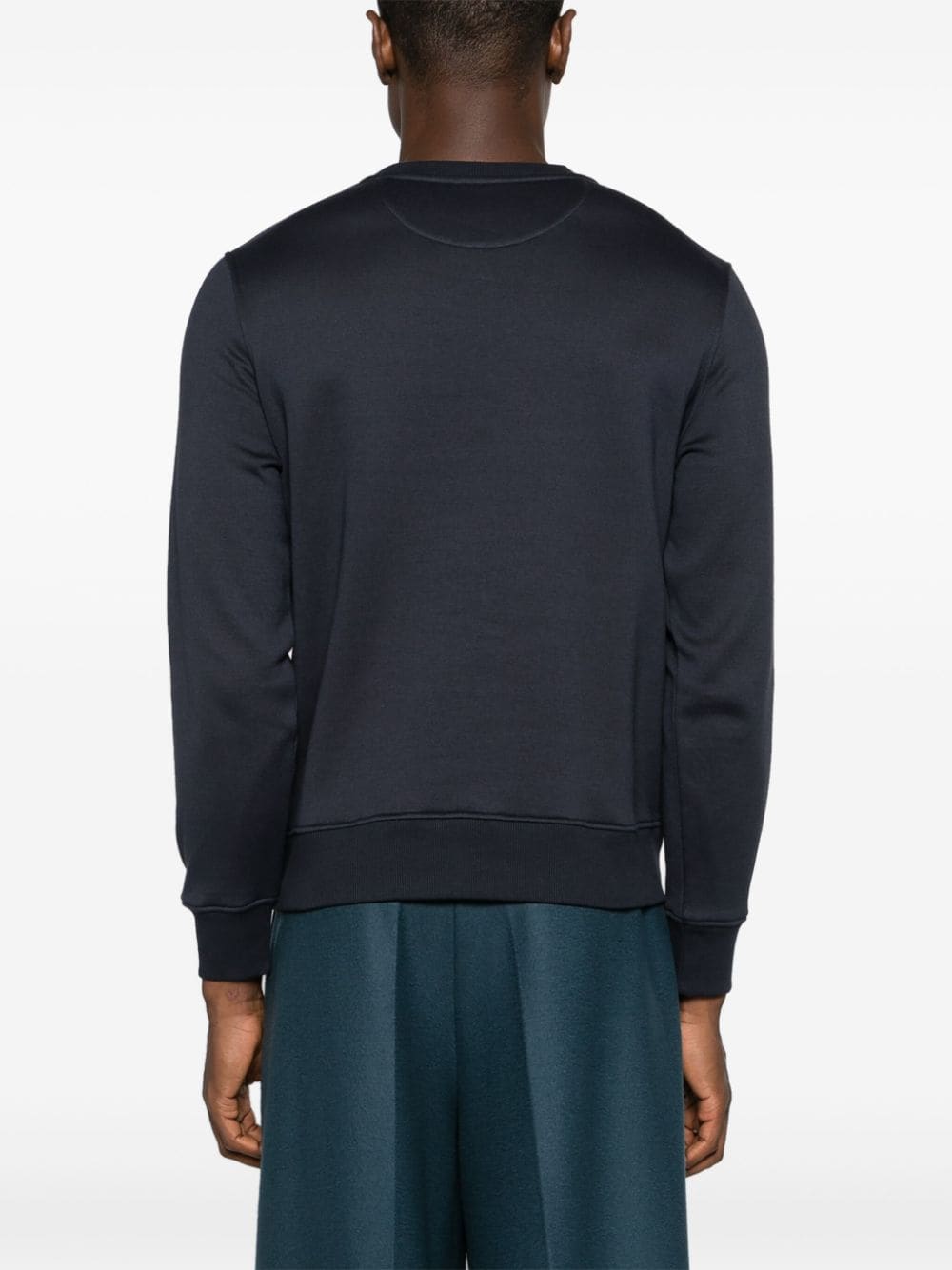 Valentino Garavani Valentino Crewneck Sweatshirt In Cotton With Rubberized V Detail