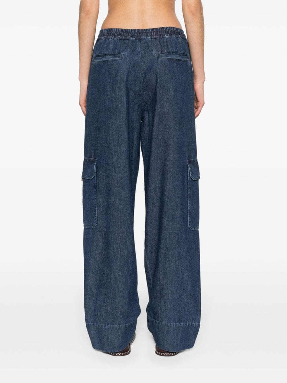 Valentino Garavani Chambray Denim Cargo Trousers