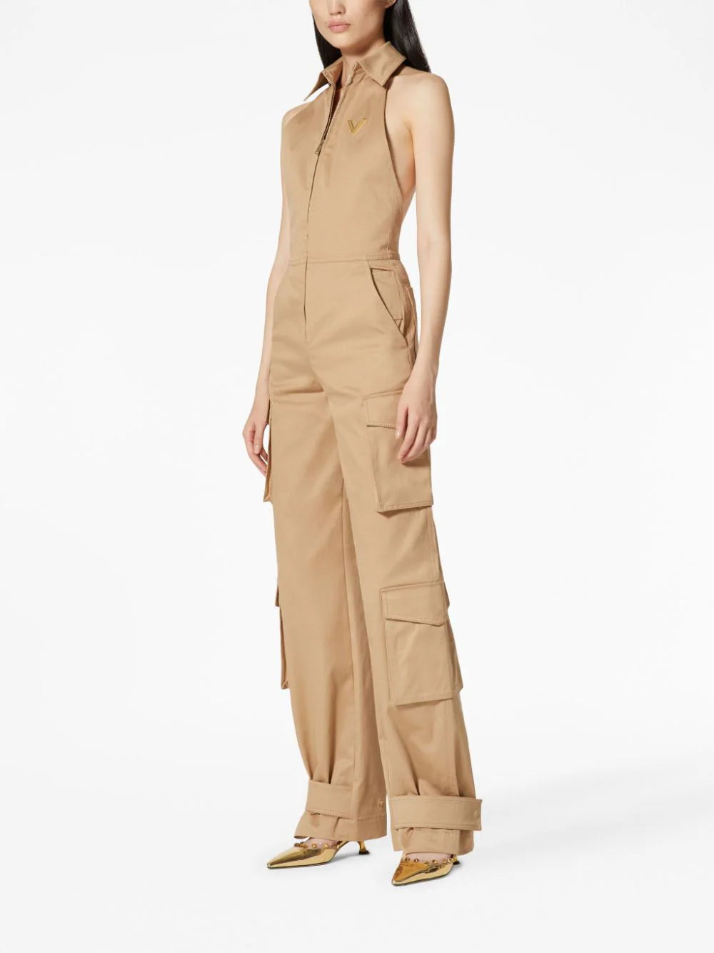 Valentino Garavani Gold V Jumpsuit