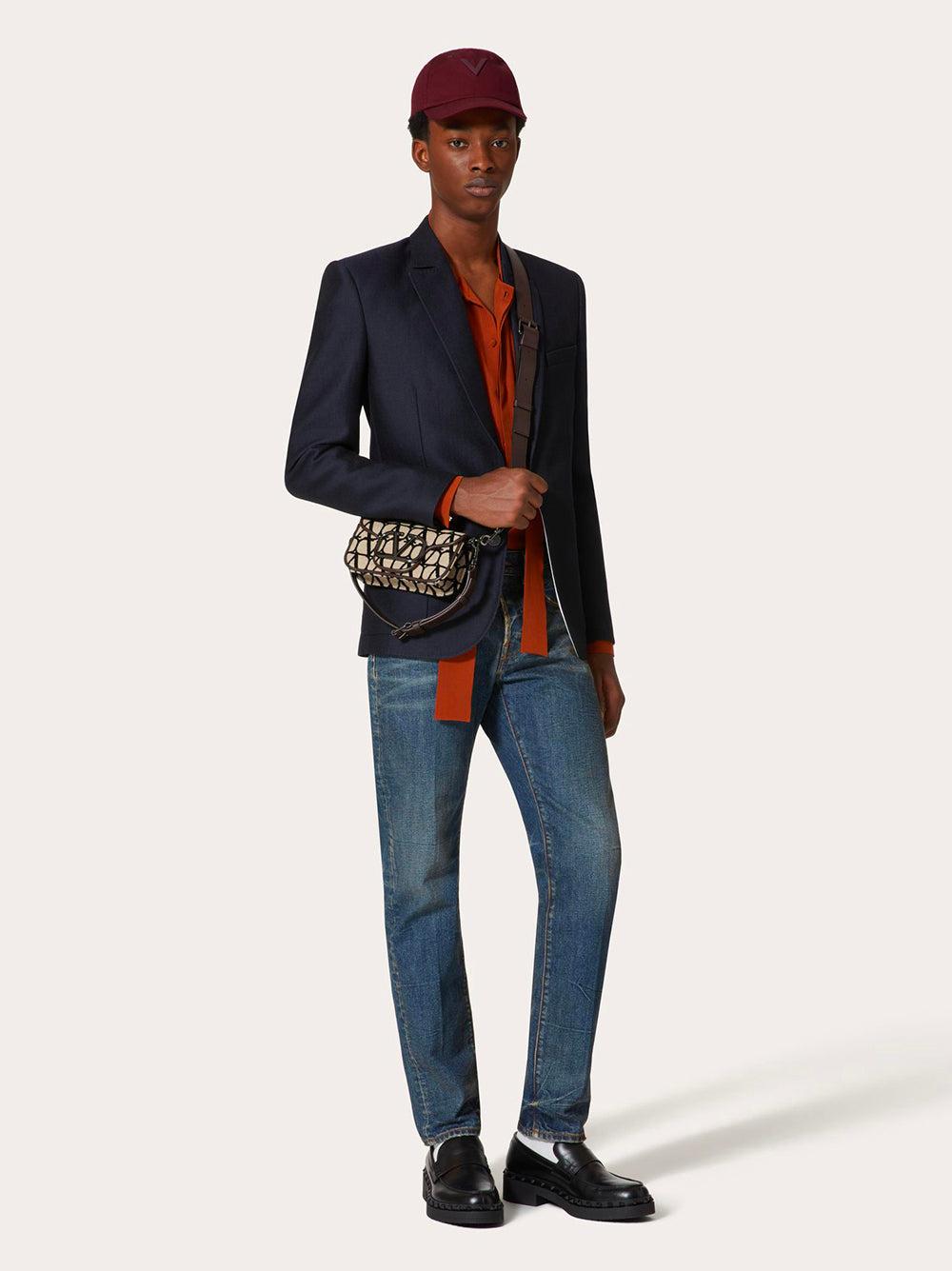Valentino Garavani Jacket With Rubberised V Detail