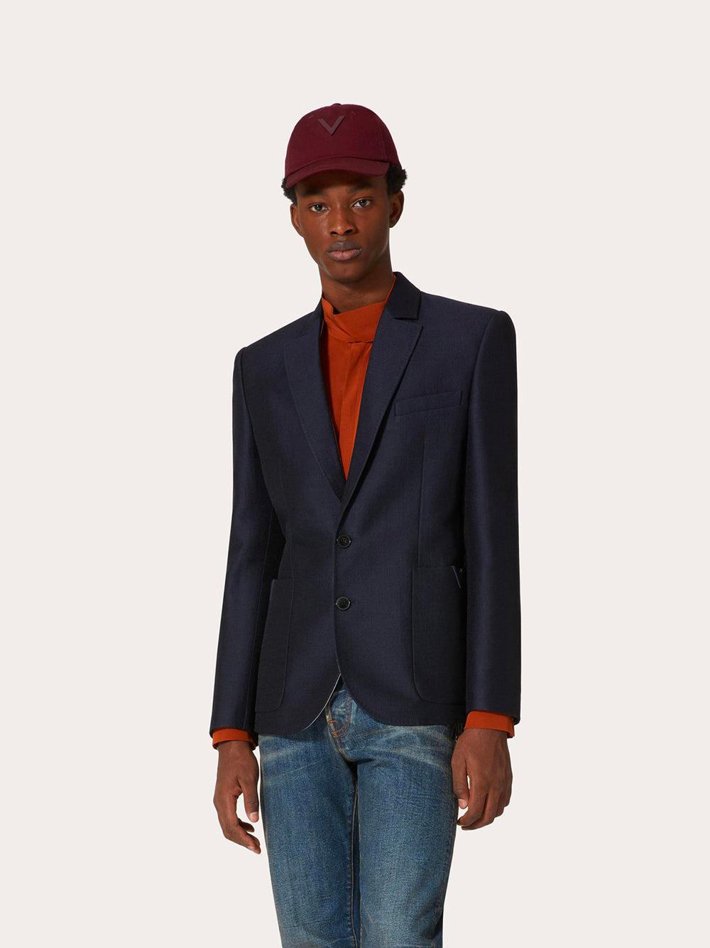 Valentino Garavani Jacket With Rubberised V Detail