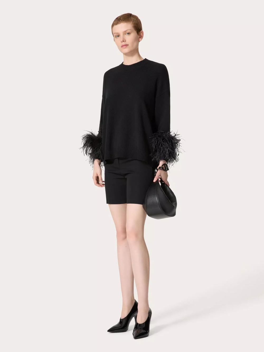 Valentino Garavani Le Noir Bermuda Shorts