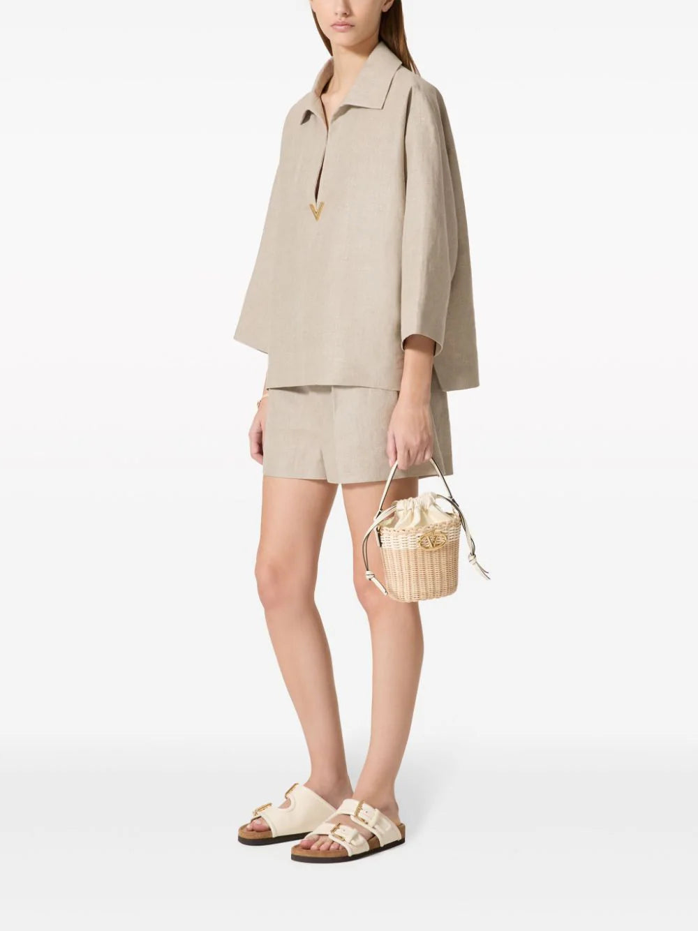 Valentino Garavani Linen Canvas Top