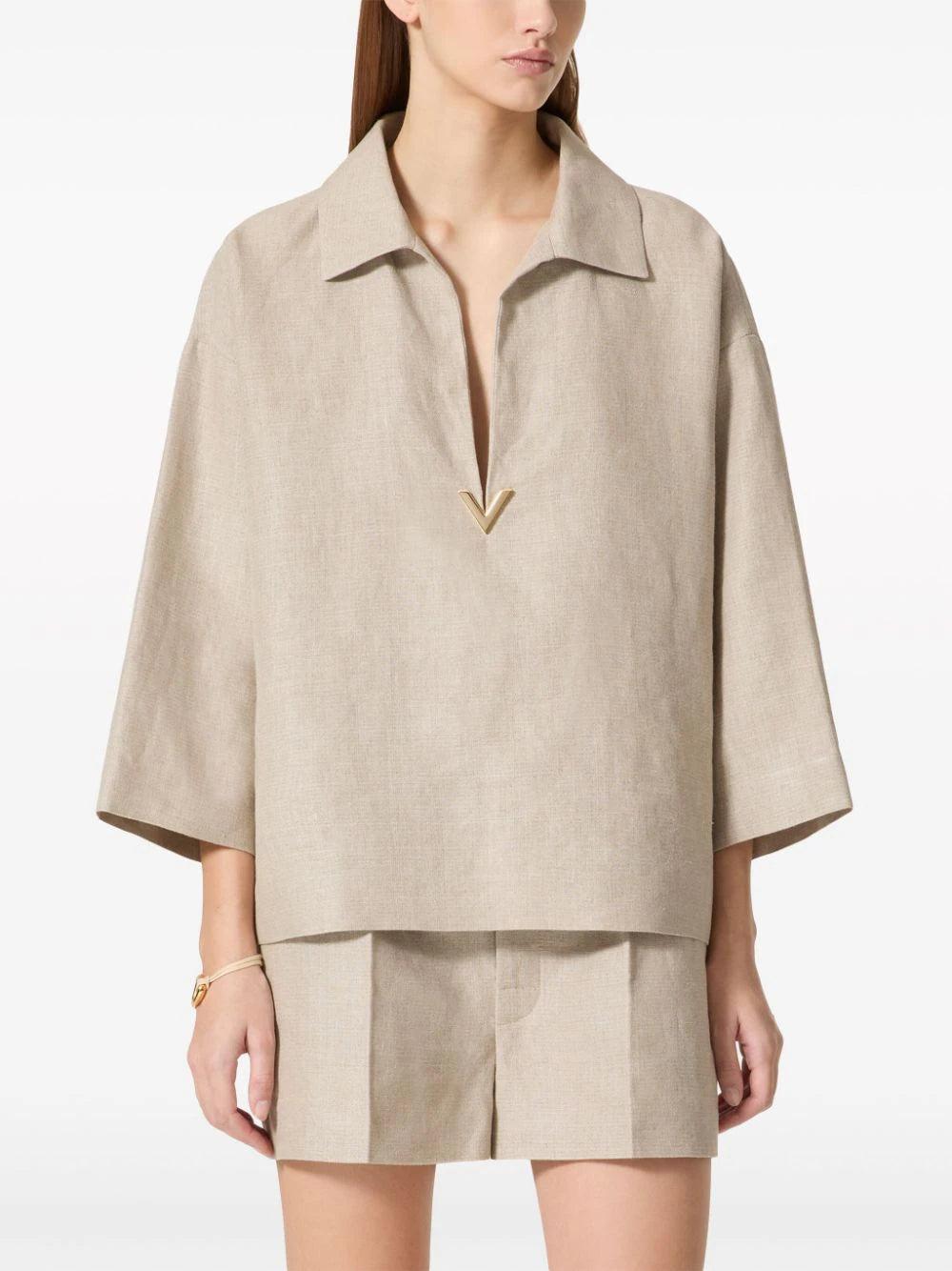 Valentino Garavani Linen Canvas Top
