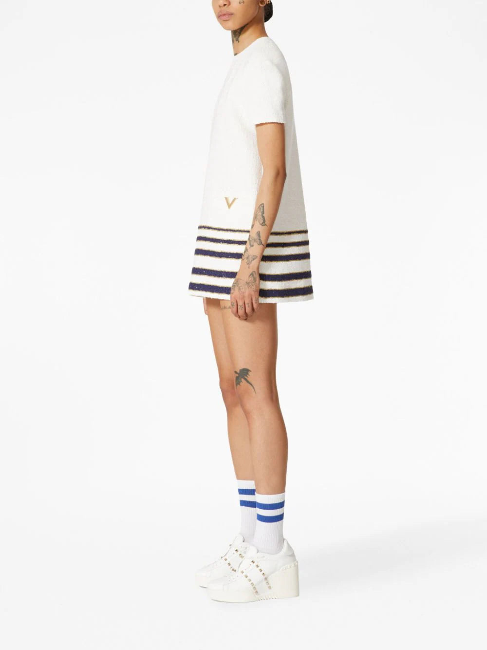 Valentino Garavani Mariniere Tweed Short Dress