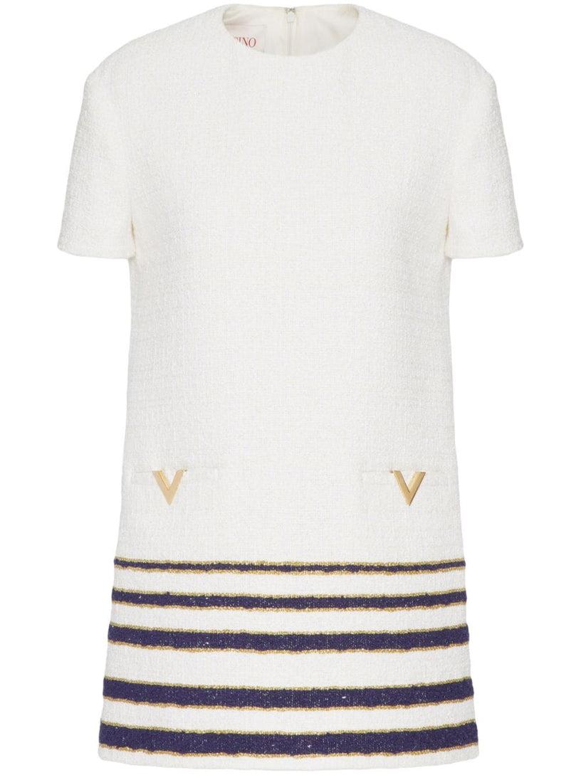Valentino Garavani Mariniere tweed short dress