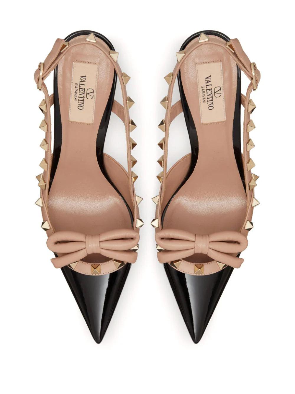 Valentino Garavani Rockstud Bow Slingback Pumps