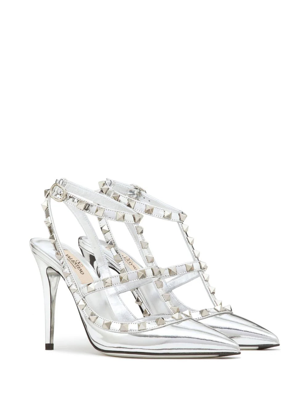 Valentino Garavani Rockstud Mirror-effect Pumps