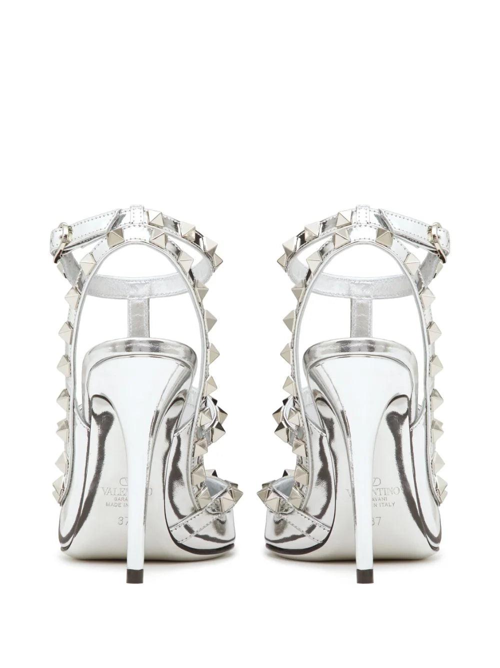 Valentino Garavani Rockstud Mirror-effect Pumps