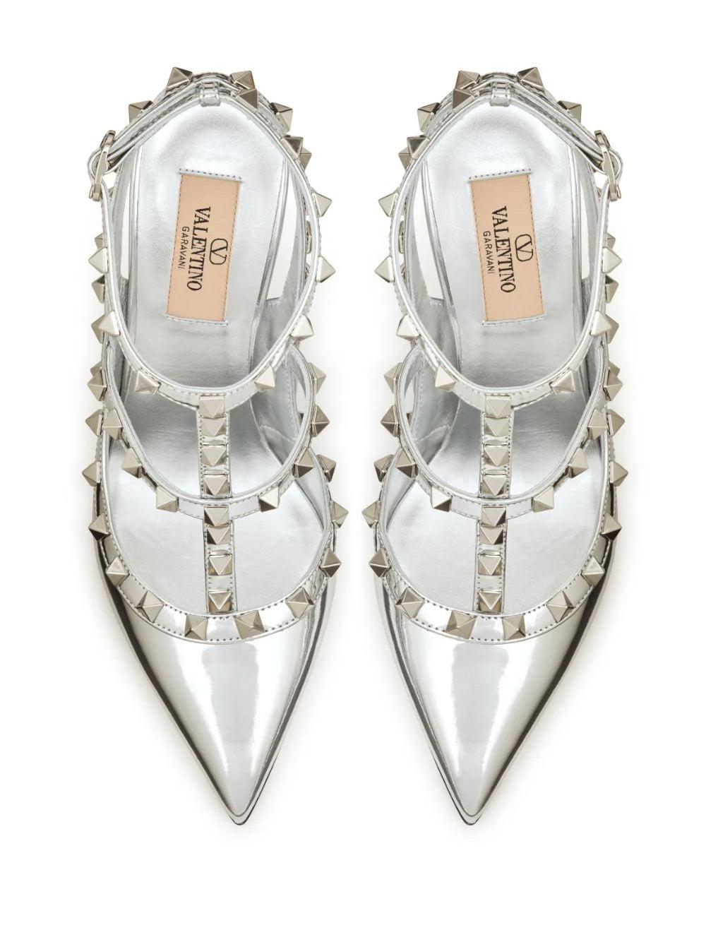 Valentino Garavani Rockstud Mirror-effect Pumps