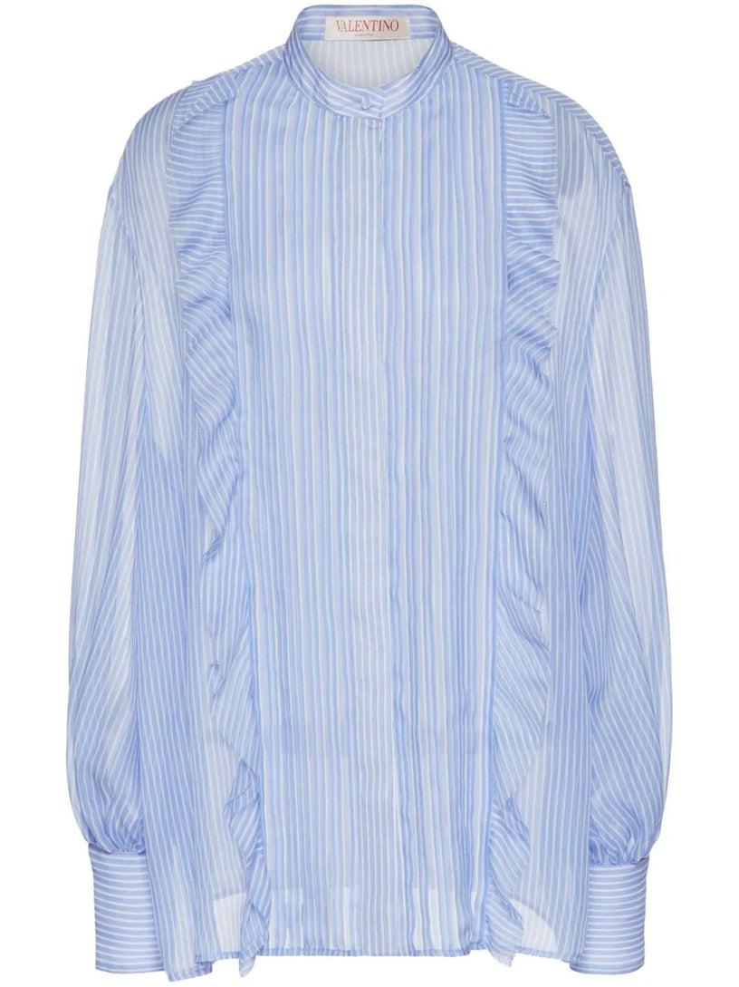 Valentino Garavani Stripes chiffon shirt