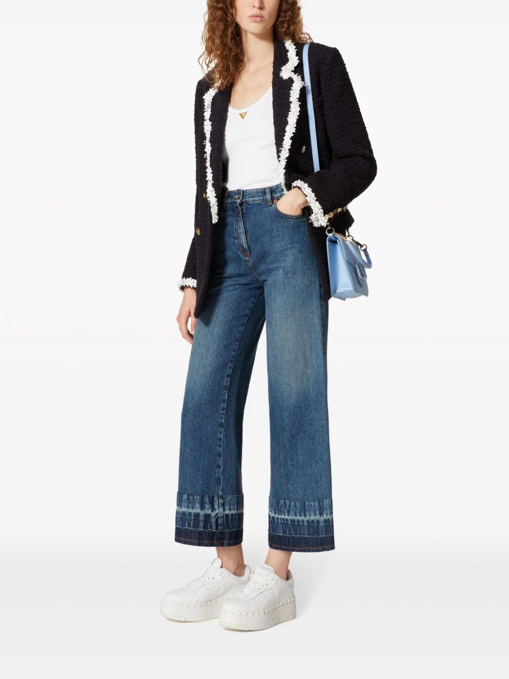 Valentino Garavani Top In Ribbed Cotton