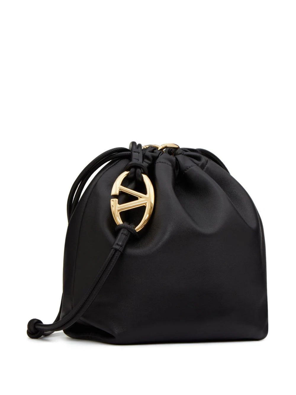 Valentino Garavani Vlogo Pouf Nappa Leather Pouch