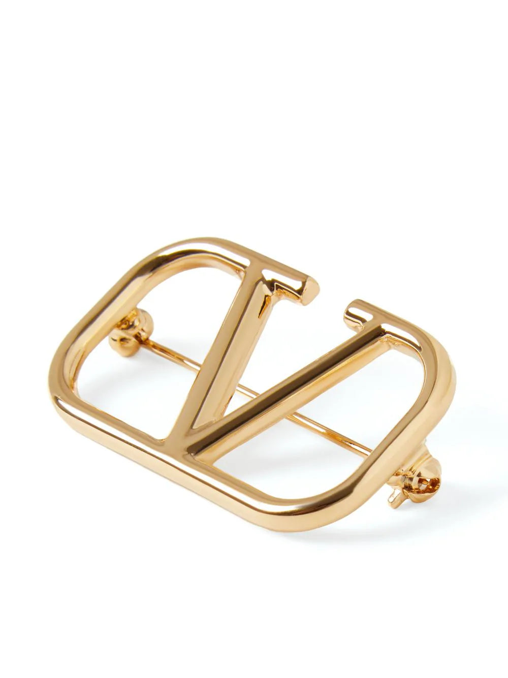 Valentino Garavani Vlogo Signature Metal Brooch