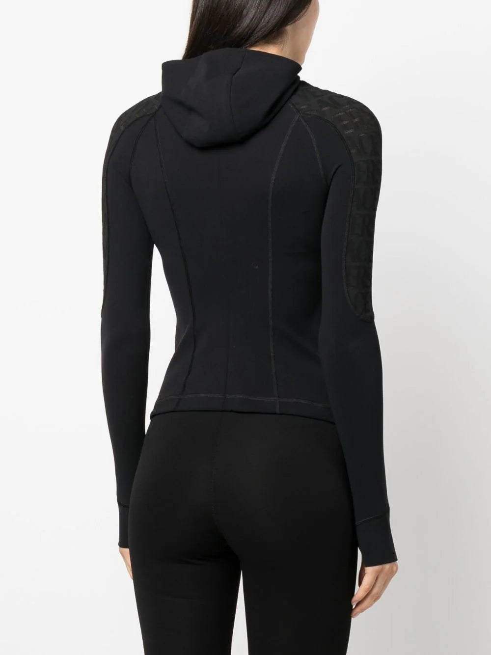 VERSACE Allover Logo Jersey Jacket