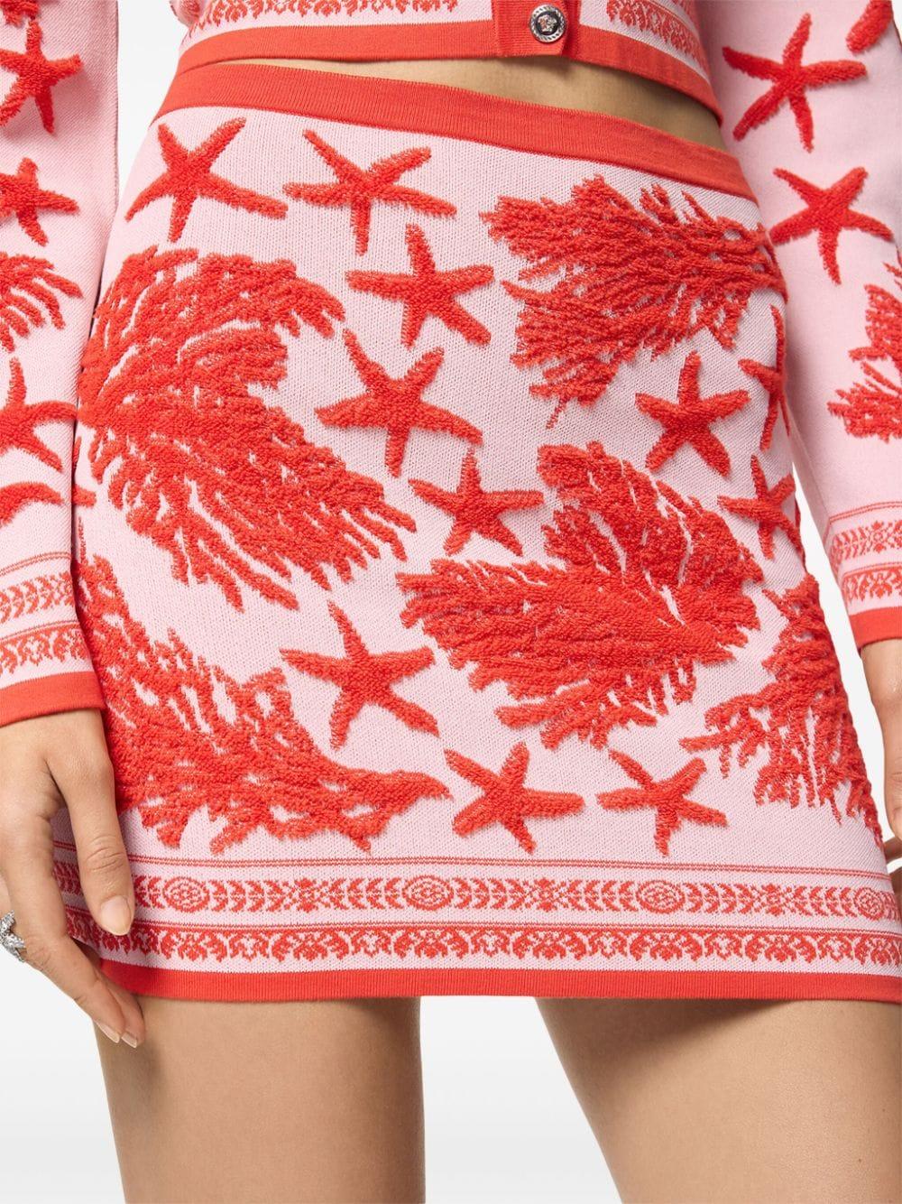 VERSACE Barocco Sea Knit Mini Skirt