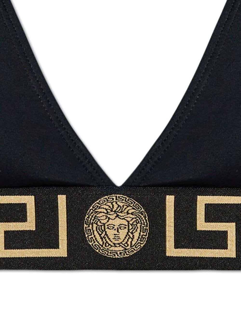 VERSACE Bikini Top With Greca Border