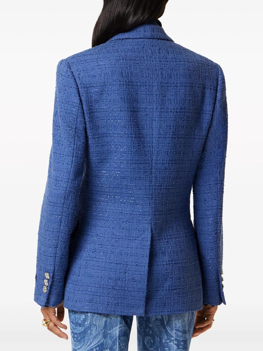 VERSACE Bouclé Tweed Blazer