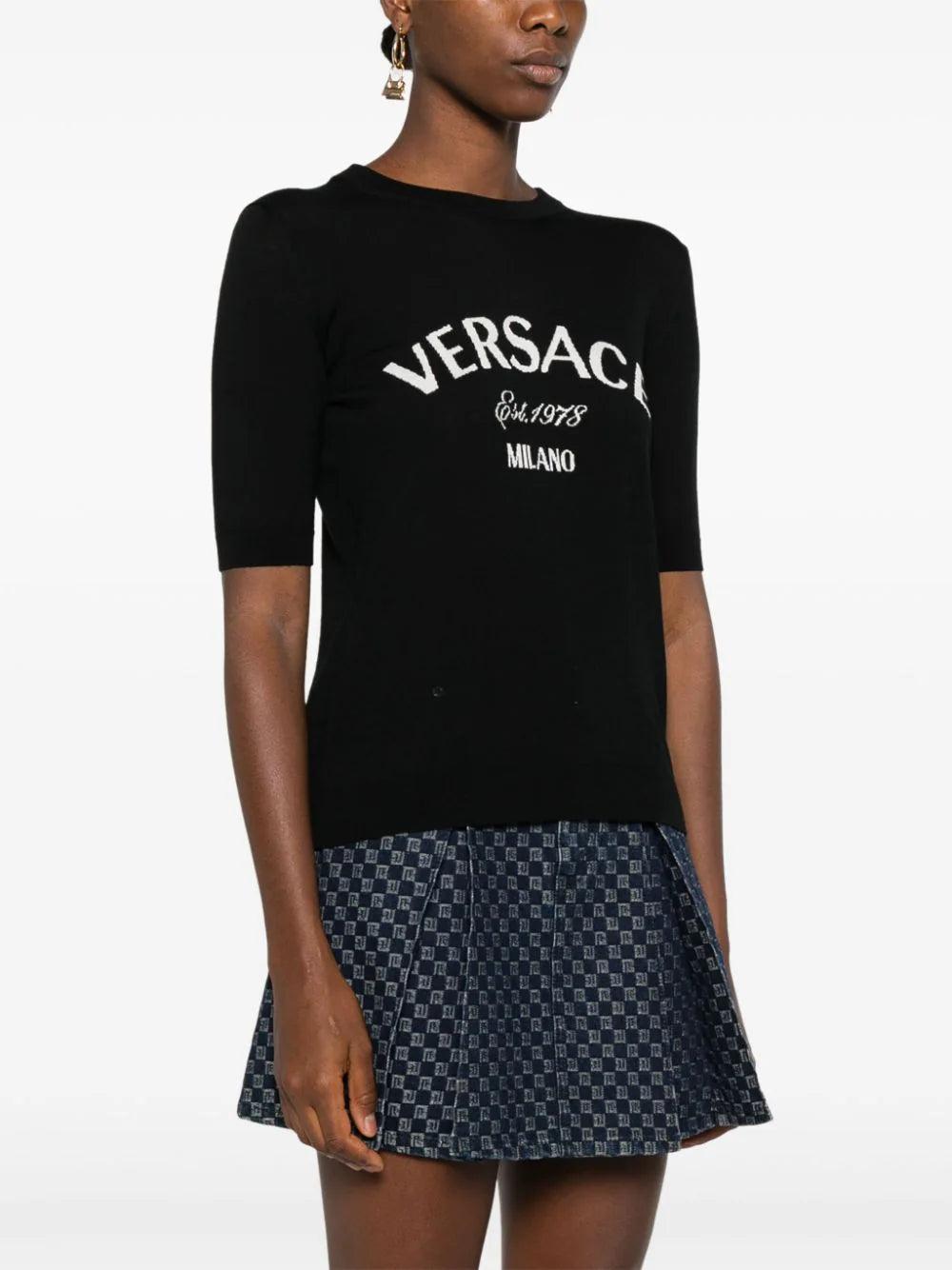 VERSACE College Knit Sweater