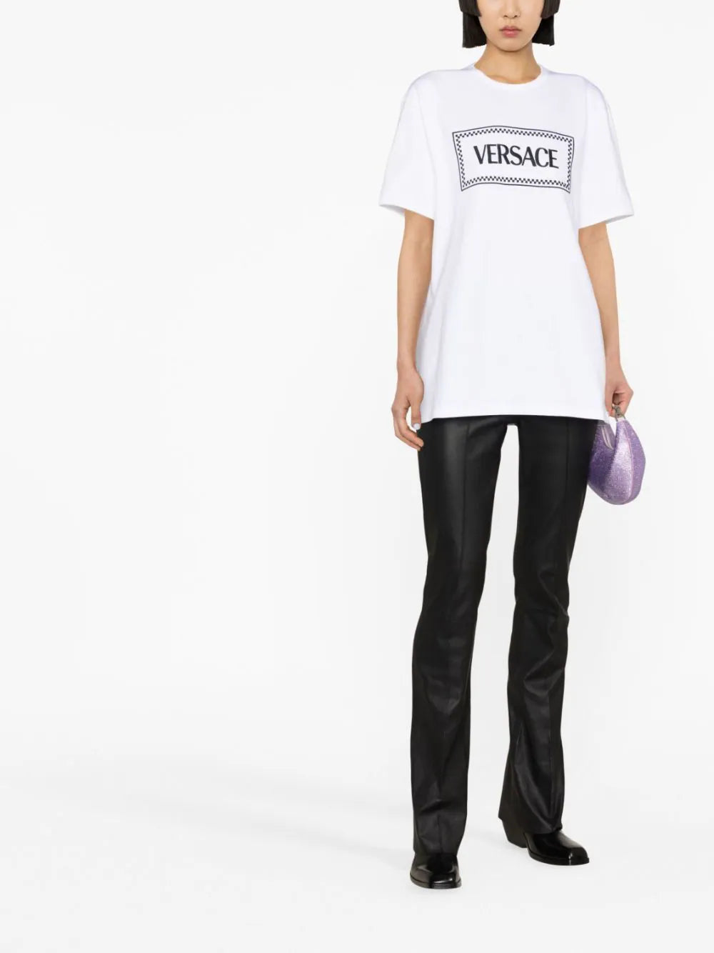 VERSACE Embroidered Logo T-shirt