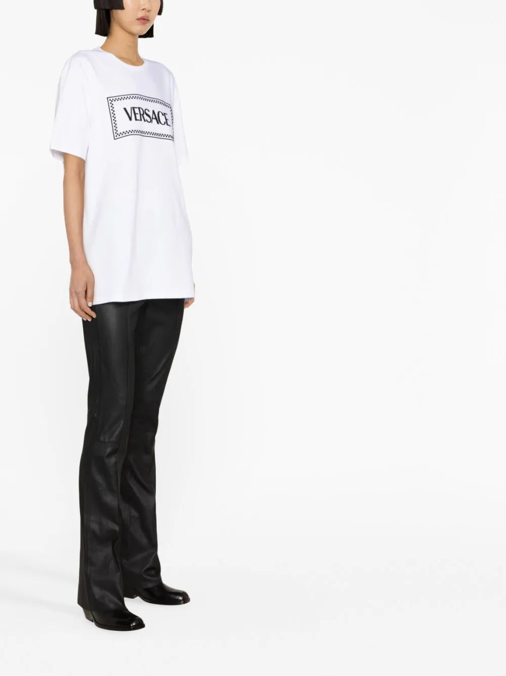 VERSACE Embroidered Logo T-shirt