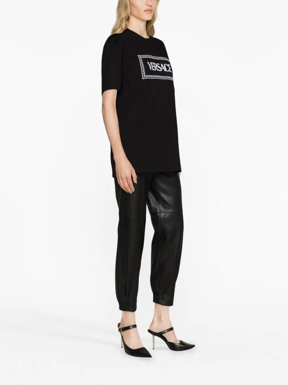 VERSACE Embroidered Logo T-shirt
