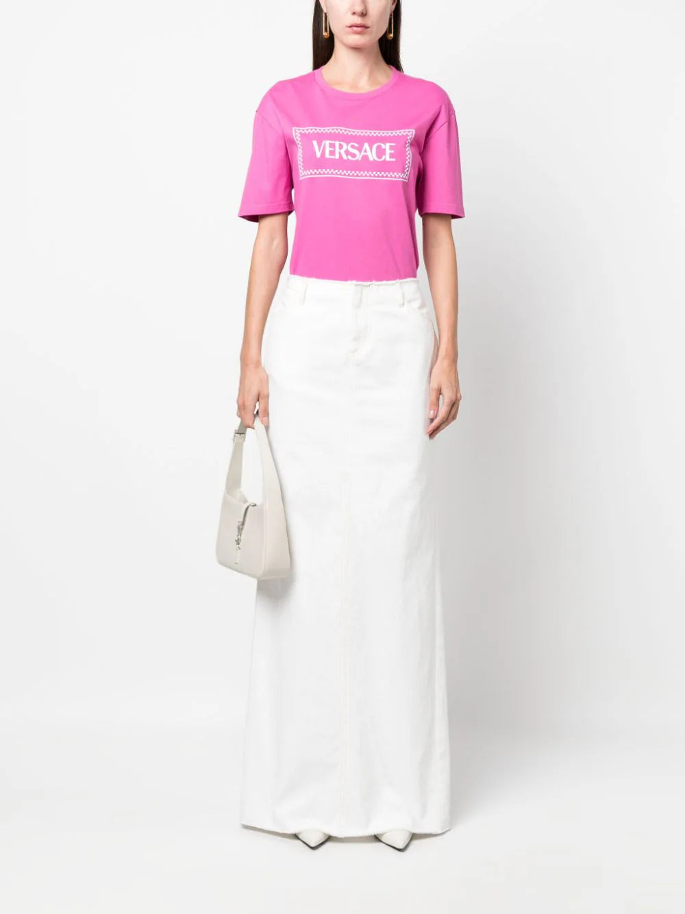 VERSACE Embroidered Logo T-shirt