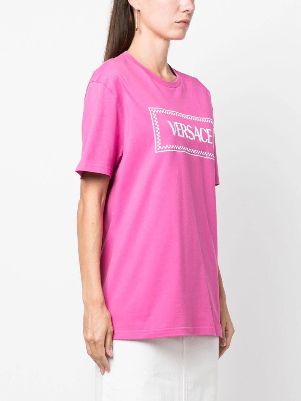 VERSACE Embroidered Logo T-shirt